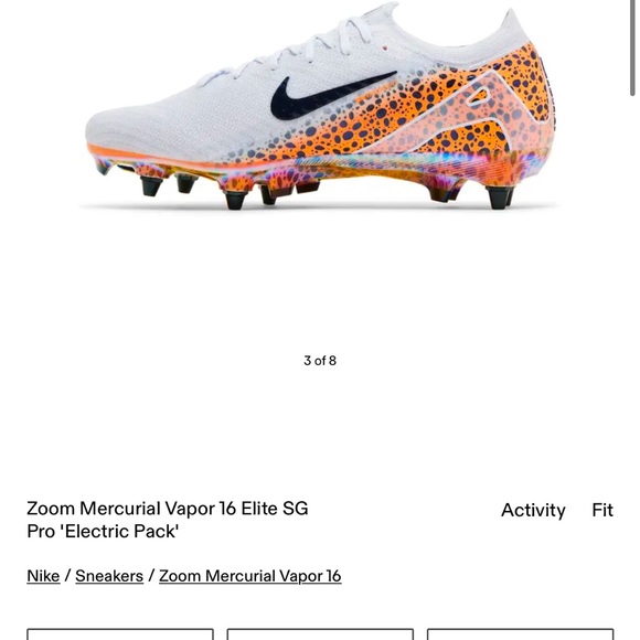 Nike Zoom Mercurial Vapor 16 Elite Soft Ground Pro ‘Electric Pack’ Cleats - Picture 9 of 12
